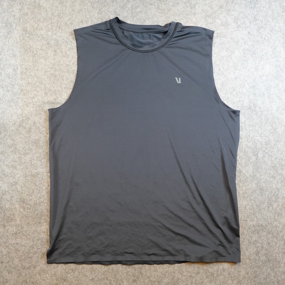 Vuori Shirt Mens Large Charcoal Gray Sleeveless Ponto Performance V1097 Tank
